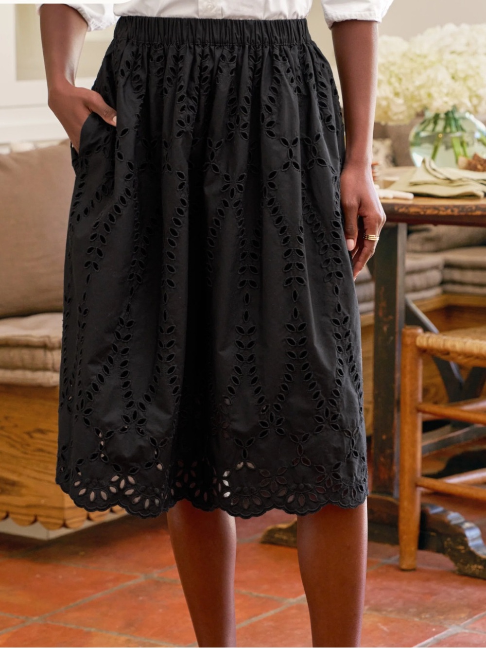 Frank & Eileen Grace Eyelet Skirt